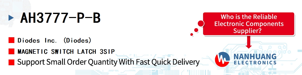 AH3777-P-B Diodes MAGNETIC SWITCH LATCH 3SIP