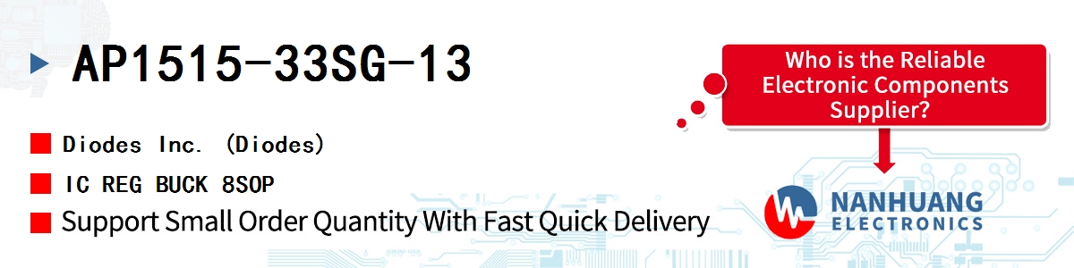 AP1515-33SG-13 Diodes IC REG BUCK 8SOP