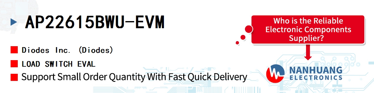 AP22615BWU-EVM Diodes LOAD SWITCH EVAL