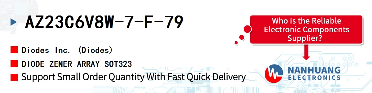 AZ23C6V8W-7-F-79 Diodes DIODE ZENER ARRAY SOT323