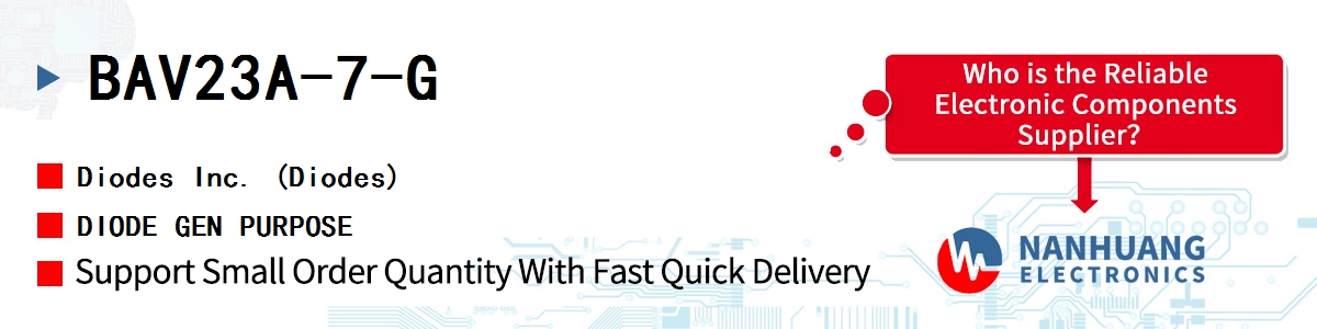 BAV23A-7-G Diodes DIODE GEN PURPOSE