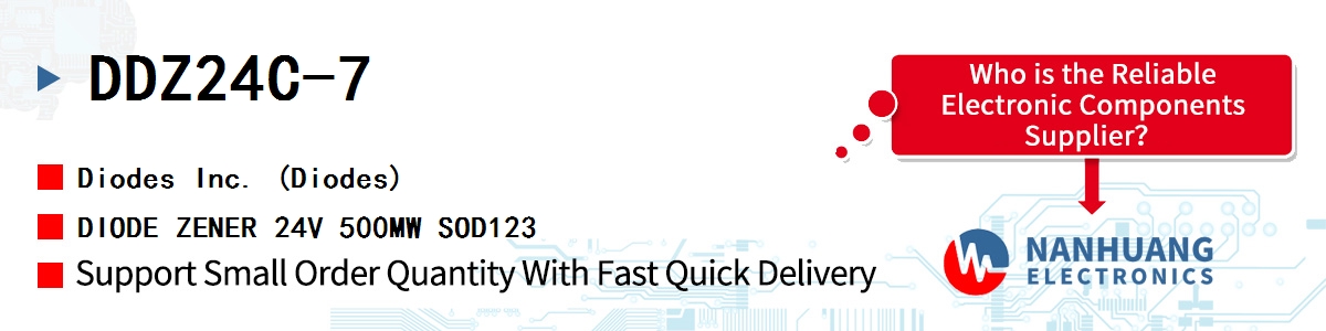 DDZ24C-7 Diodes DIODE ZENER 24V 500MW SOD123