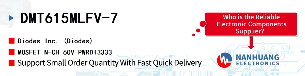 DMT615MLFV-7 Diodes MOSFET N-CH 60V PWRDI3333