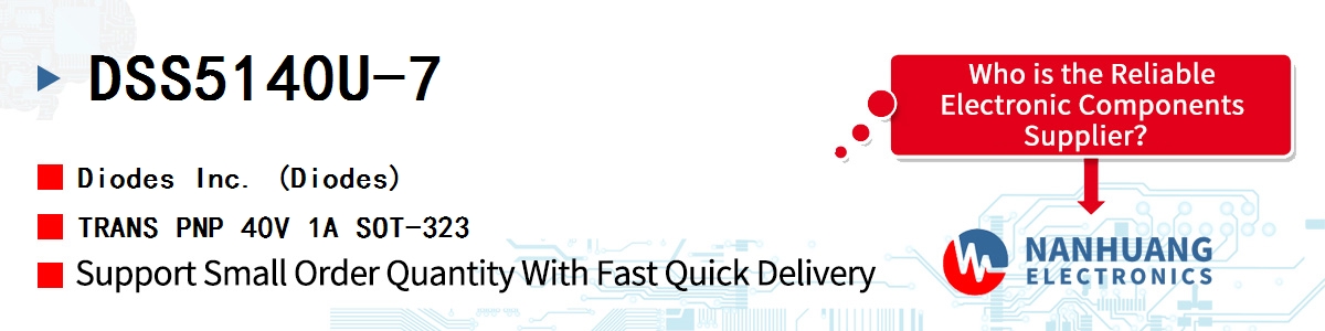 DSS5140U-7 Diodes TRANS PNP 40V 1A SOT-323