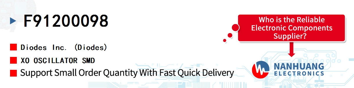 F91200098 Diodes XO OSCILLATOR SMD