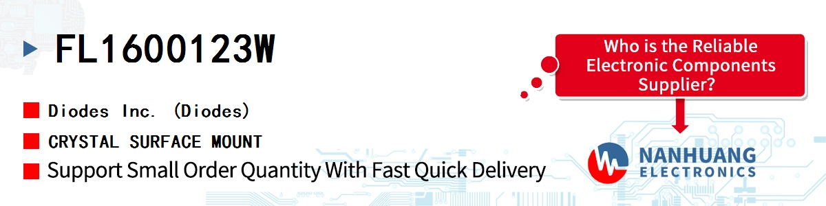 FL1600123W Diodes CRYSTAL SURFACE MOUNT