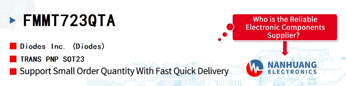 FMMT723QTA Diodes TRANS PNP SOT23