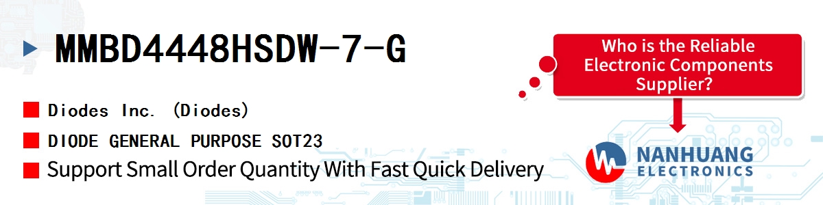 MMBD4448HSDW-7-G Diodes DIODE GENERAL PURPOSE SOT23