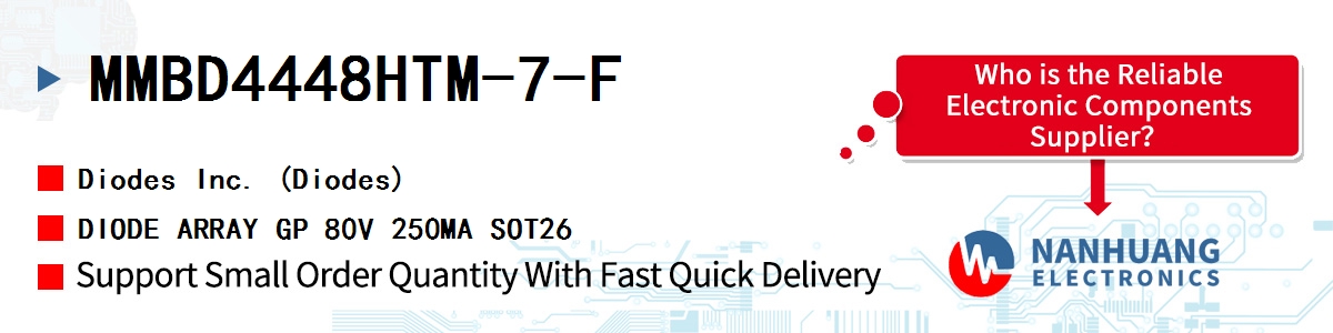MMBD4448HTM-7-F Diodes DIODE ARRAY GP 80V 250MA SOT26