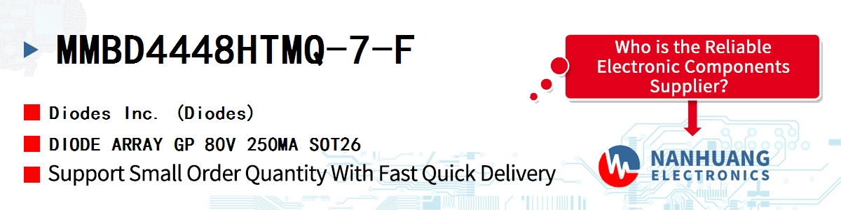 MMBD4448HTMQ-7-F Diodes DIODE ARRAY GP 80V 250MA SOT26