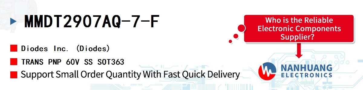 MMDT2907AQ-7-F Diodes TRANS PNP 60V SS SOT363