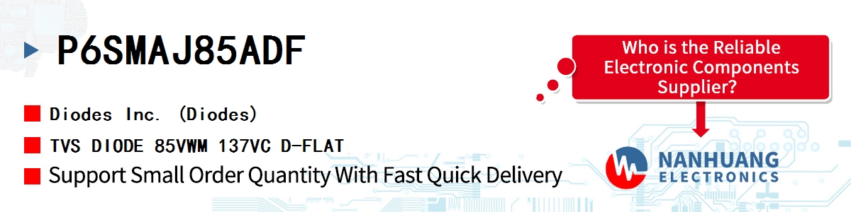 P6SMAJ8.5ADF Diodes TVS DIODE 8.5VWM 14.4VC D-FLAT