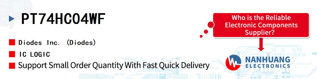 PT74HC04WF Diodes IC LOGIC