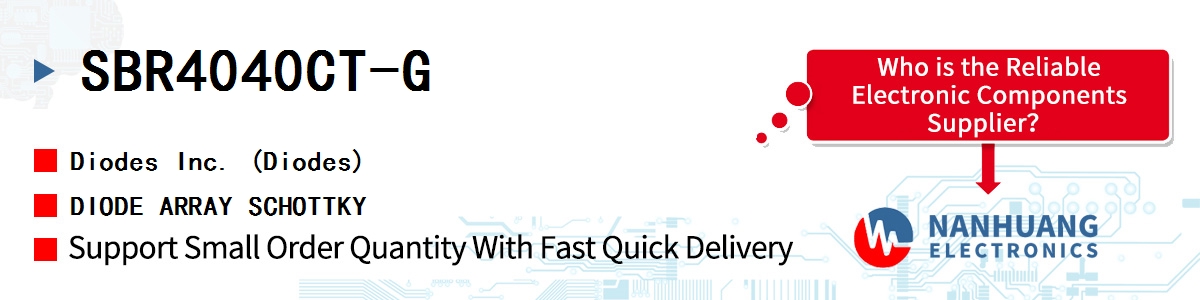SBR4040CT-G Diodes DIODE ARRAY SCHOTTKY