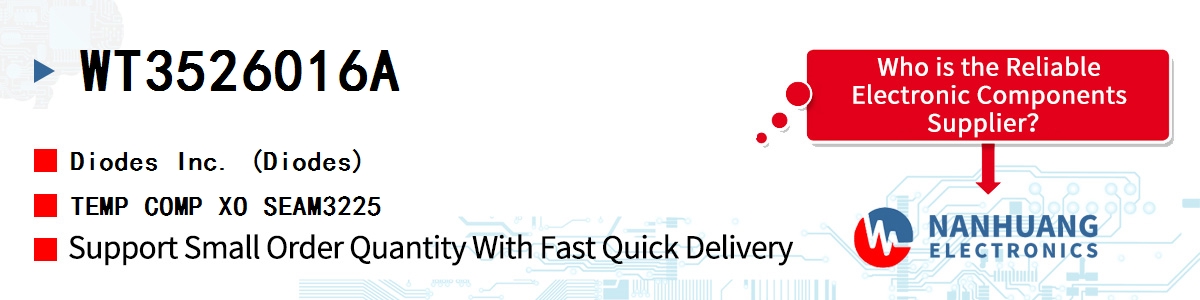 WT3526016A Diodes TEMP COMP XO SEAM3225