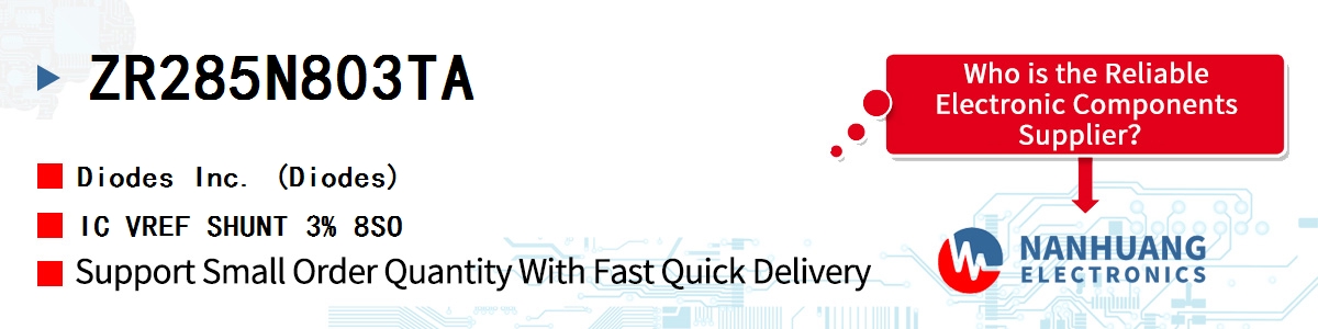 ZR285N803TA Diodes IC VREF SHUNT 3% 8SO